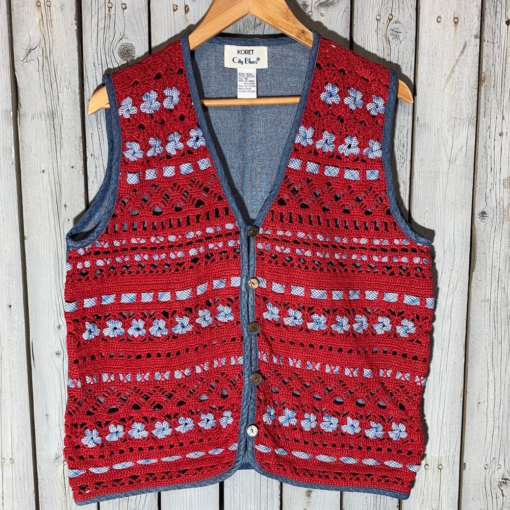 Cottagecore 90’s Koret Knitted Vest